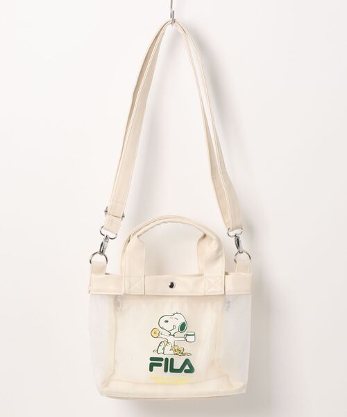FILA(フィラ)の「【FILA/フィラ ×PEANUTS/ピーナッツ】メッシュミニトートバッグ 2WAY(トートバッグ・レディース・アイボリー/シルバー/ブラック・FREE)」の16枚目の写真