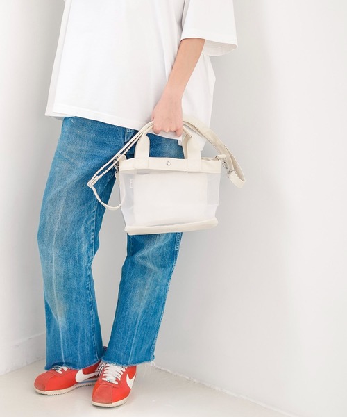 FILA(フィラ)の「【FILA/フィラ ×PEANUTS/ピーナッツ】メッシュミニトートバッグ 2WAY(トートバッグ・レディース・アイボリー/シルバー/ブラック・FREE)」の11枚目の写真