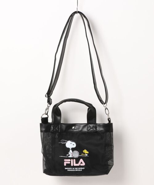FILA(フィラ)の「【FILA/フィラ ×PEANUTS/ピーナッツ】メッシュミニトートバッグ 2WAY(トートバッグ・レディース・アイボリー/シルバー/ブラック・FREE)」の17枚目の写真