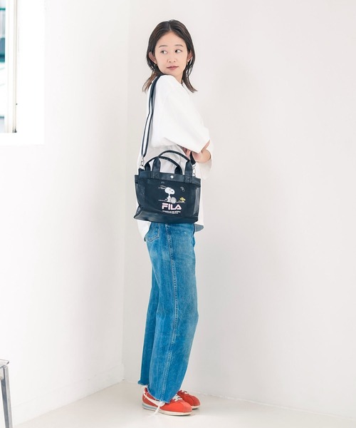 FILA(フィラ)の「【FILA/フィラ ×PEANUTS/ピーナッツ】メッシュミニトートバッグ 2WAY(トートバッグ・レディース・アイボリー/シルバー/ブラック・FREE)」の12枚目の写真