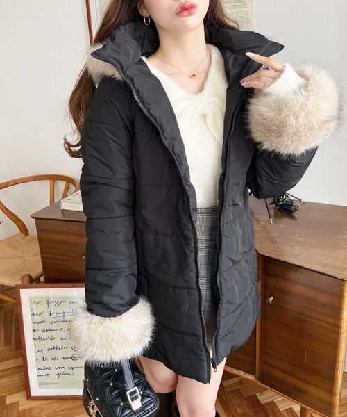 新品☆WATERANDWINDPROTECTIONベルト付フードダウンジャケット