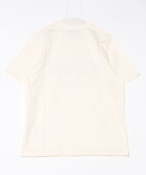 MSGM（エムエスジーエム）の「【NEW】MSGMブラッシュロゴTシャツ【Japan Exclusive】（Tシャツ/カットソー・メンズ・ホワイト×ブルー・XS/S/M/L/XL）」の4枚目の写真