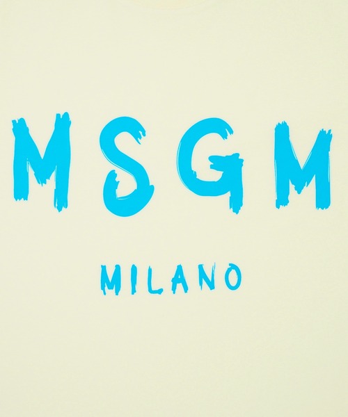 セール】【NEW】MSGMブラッシュロゴTシャツ【Japan Exclusive