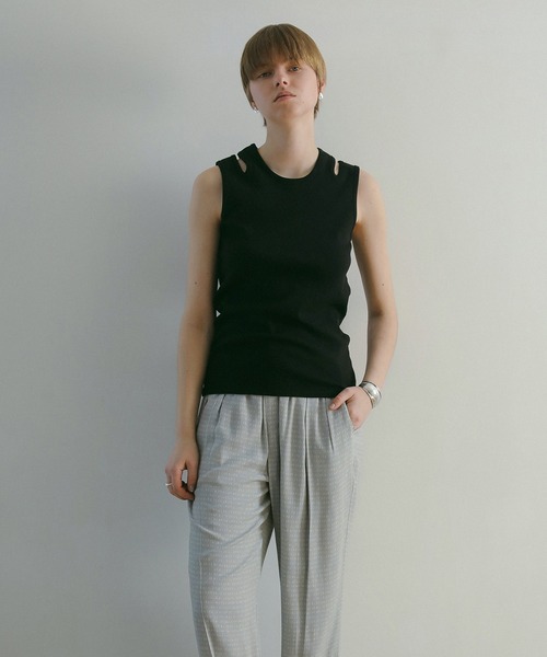 未使用　ゴッドスマック　タンクトップ セール】SHOULDER SLIT TANK TOPS（タンクトップ）｜MANOF