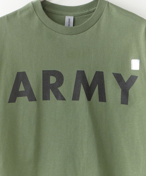 ROOPTOKYO(ループトウキョウ)の「ARMY LOGO CORE TEE 半袖Tシャツ メンズ 夏物 夏服(Tシャツ/カットソー・メンズ・ブラック×ゴールド/グリーン/ブラック・L/XL/M)」の17枚目の写真