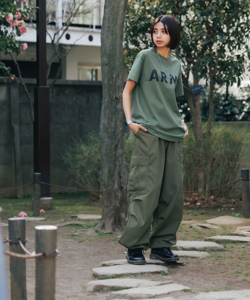 ROOPTOKYO(ループトウキョウ)の「ARMY LOGO CORE TEE 半袖Tシャツ メンズ 夏物 夏服(Tシャツ/カットソー・メンズ・ブラック×ゴールド/グリーン/ブラック・L/XL/M)」の15枚目の写真