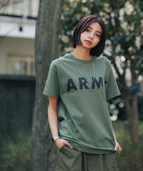 ROOPTOKYO(ループトウキョウ)の「ARMY LOGO CORE TEE 半袖Tシャツ メンズ 夏物 夏服(Tシャツ/カットソー・メンズ・ブラック×ゴールド/グリーン/ブラック・L/XL/M)」の12枚目の写真