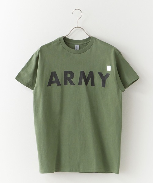 ROOPTOKYO(ループトウキョウ)の「ARMY LOGO CORE TEE 半袖Tシャツ メンズ 夏物 夏服(Tシャツ/カットソー・メンズ・ブラック×ゴールド/グリーン/ブラック・L/XL/M)」の10枚目の写真