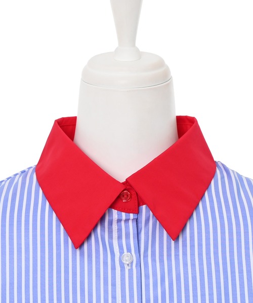 Narcissus（ナルシス）の「【Narcissus】ストライプパフブラウス（シャツ/ブラウス・レディース・ブルー/ホワイト・FREE）」の14枚目の写真