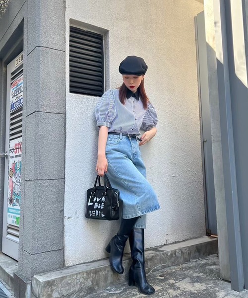 Narcissus（ナルシス）の「【Narcissus】ストライプパフブラウス（シャツ/ブラウス・レディース・ブルー/ホワイト・FREE）」の22枚目の写真