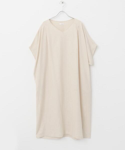 ITEMS URBANRESEARCH（アイテムズ アーバンリサーチ）の「リネンレーヨンドルマンワンピース（ワンピース・レディース・ブラウン/ライトベージュ/ブラウン系その他・FREE）」の13枚目の写真