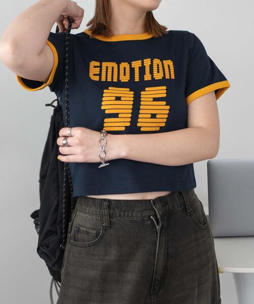 WEGO（ウィゴー）の「WEGO/ナンバリングリンガーチビT（Tシャツ/カットソー・レディース・レッド/ホワイト/ネイビー・FREE）」の20枚目の写真