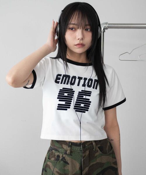 WEGO（ウィゴー）の「WEGO/ナンバリングリンガーチビT（Tシャツ/カットソー・レディース・レッド/ホワイト/ネイビー・FREE）」の16枚目の写真