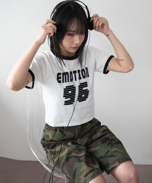 WEGO（ウィゴー）の「WEGO/ナンバリングリンガーチビT（Tシャツ/カットソー・レディース・レッド/ホワイト/ネイビー・FREE）」の18枚目の写真