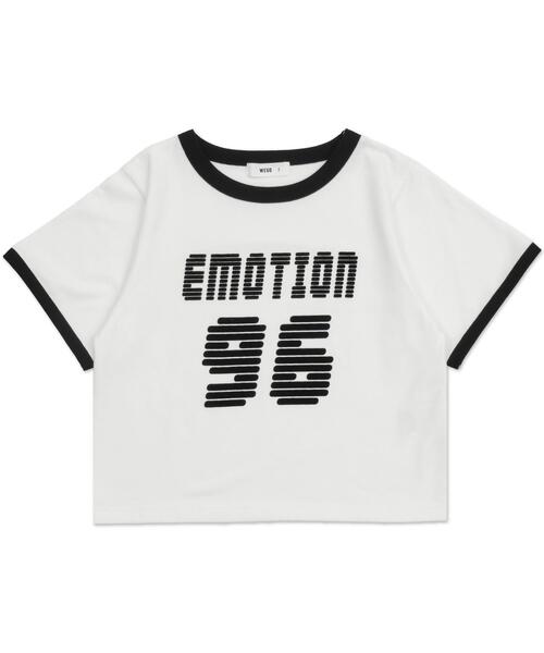 WEGO（ウィゴー）の「WEGO/ナンバリングリンガーチビT（Tシャツ/カットソー・レディース・レッド/ホワイト/ネイビー・FREE）」の8枚目の写真