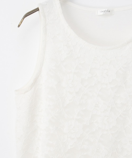 セール】【ハニさら・吸水速乾・UVカット】前身レースタンク