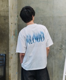 ボックスシルエット グランジ風 Y2Kモチーフ 韓国風 バックプリント メンズ レディース