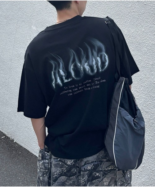 25SS ボックスシルエット グランジ風 Y2Kモチーフ 韓国風 バック