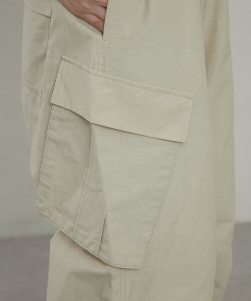 earthy（アーシー）の「カーゴパラシュートパンツ（カーゴパンツ・レディース・ベージュ/ホワイト/カーキ・FREE）」の19枚目の写真