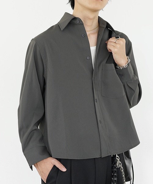 mertra シャツ 短丈 Sサイズ 手洗い可】シアー短丈シャツ（シャツ・ブラウス） | ITS' DEMO