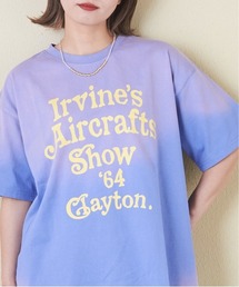CUBE SUGAR（キューブシュガー）の「21/-天竺スプレー加工ロゴプリントTシャツ（Tシャツ/カットソー）」