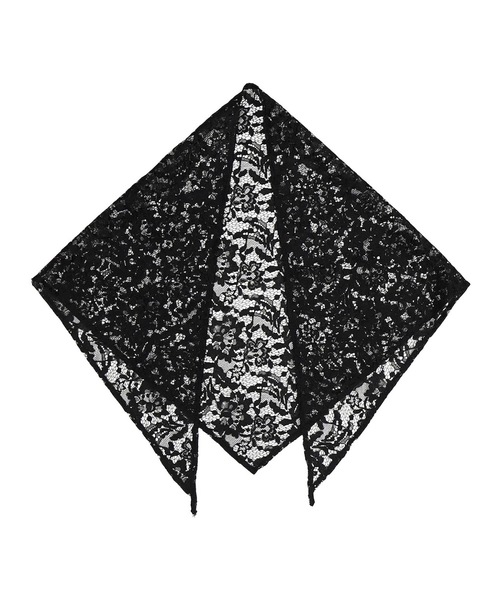 NON TOKYO(ノントーキョー)の「LACE HALF SLEEVE SHIRT & LACE SCARF(Tシャツ/カットソー・レディース・ブラック/ホワイト×グリーン/チェック・FREE)」の9枚目の写真