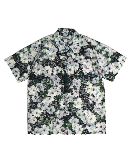 NON TOKYO(ノントーキョー)の「LACE HALF SLEEVE SHIRT & LACE SCARF(Tシャツ/カットソー・レディース・ブラック/ホワイト×グリーン/チェック・FREE)」の12枚目の写真