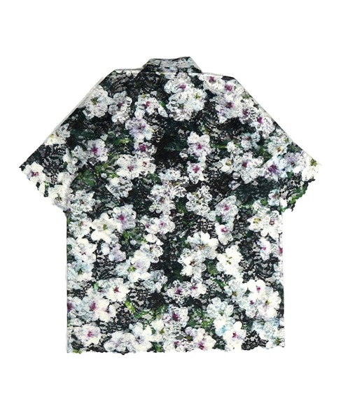 NON TOKYO(ノントーキョー)の「LACE HALF SLEEVE SHIRT & LACE SCARF(Tシャツ/カットソー・レディース・ブラック/ホワイト×グリーン/チェック・FREE)」の15枚目の写真