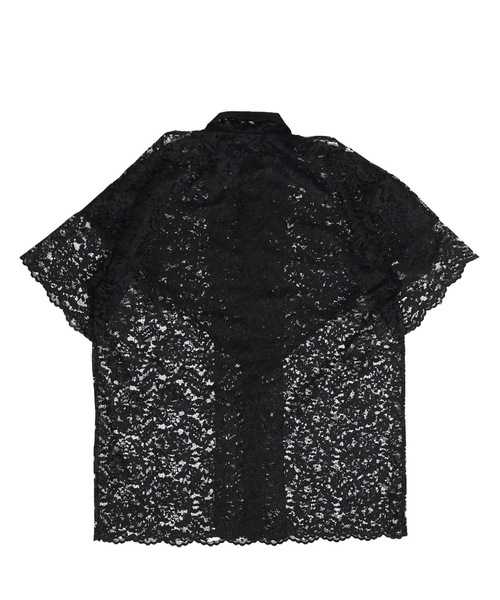 NON TOKYO(ノントーキョー)の「LACE HALF SLEEVE SHIRT & LACE SCARF(Tシャツ/カットソー・レディース・ブラック/ホワイト×グリーン/チェック・FREE)」の8枚目の写真