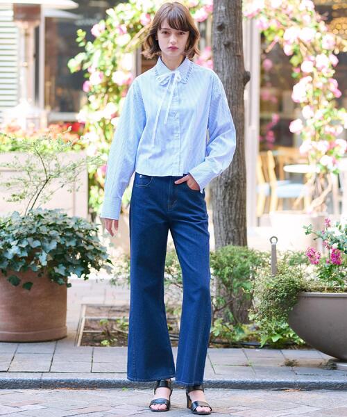 DRESSTERIOR(ドレステリア)の「【洗える/細見え】セミフレアライトデニム(その他パンツ・レディース・ブルー系その他/ブルー・38/36/34)」の18枚目の写真