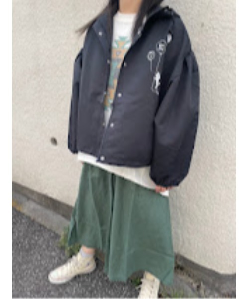 Rydia（リディア）の「コビニャーマウンテンパーカー（ブルゾン・レディース・ブラック/カーキ/ベージュ・M）」の2枚目の写真