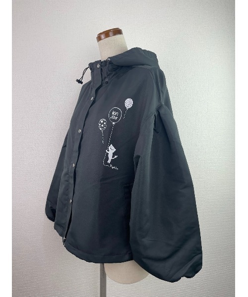 Rydia（リディア）の「コビニャーマウンテンパーカー（ブルゾン・レディース・ブラック/カーキ/ベージュ・M）」の5枚目の写真