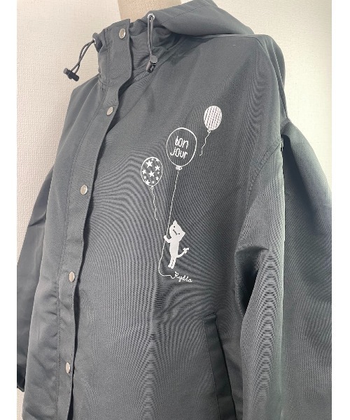 Rydia（リディア）の「コビニャーマウンテンパーカー（ブルゾン・レディース・ブラック/カーキ/ベージュ・M）」の7枚目の写真