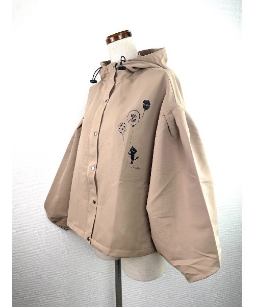 Rydia（リディア）の「コビニャーマウンテンパーカー（ブルゾン・レディース・ブラック/カーキ/ベージュ・M）」の8枚目の写真