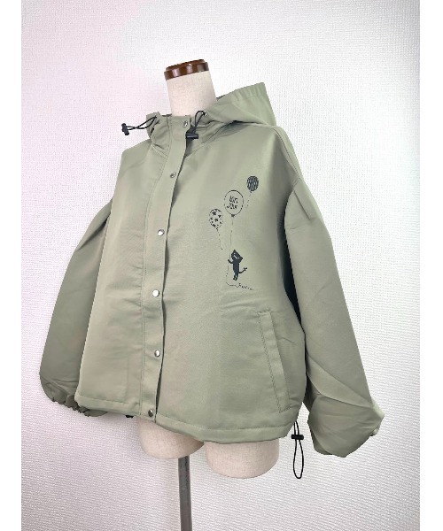 Rydia（リディア）の「コビニャーマウンテンパーカー（ブルゾン・レディース・ブラック/カーキ/ベージュ・M）」の19枚目の写真