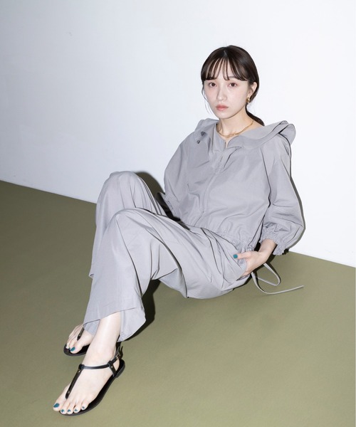 エイミーロウ 布帛レイヤード デザインカットソートップス Eimee Law│Eimee
