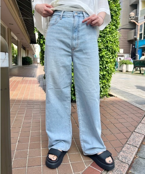 NEEDBY heritage(ニードバイヘリテージ)の「NEEDBY heritage(ニードバイヘリテージ)LUNA/ワイドストレート(デニムパンツ・レディース・ブルー系その他3・23/24/25/26)」の7枚目の写真