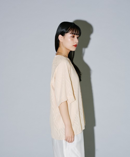 tシャツ シアージャガードドッキングカットプルオーバー レディース セール】シアージャガードドッキングカットプルオーバー（T