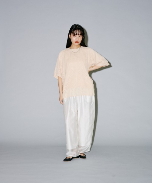 tシャツ シアージャガードドッキングカットプルオーバー レディース セール】シアージャガードドッキングカットプルオーバー（T