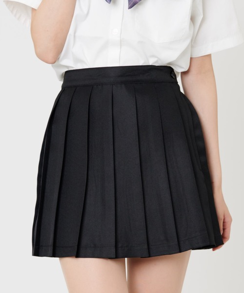 WEGO（ウィゴー）の「WEGO/スクールプリーツスカート（スカート・レディース・ブルー系その他2/ブルー系その他3/ブラック系その他2/ホワイト系その他2/ホワイト系その他3/グレー系その他2/レッド系その他2/パープル系その他2/ネイビー/ブラック/グレー系その他3・SMALL/MEDIUM/LARGE）」の4枚目の写真