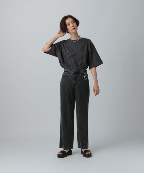 LEPSIM（レプシィム）の「マルチWAYロングストラップ　328052（スマホグッズ・レディース・チャコールグレー/ブラック・ONE SIZE）」の4枚目の写真