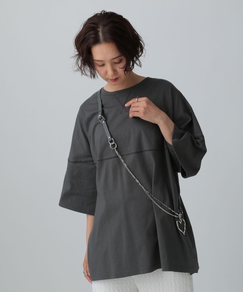 LEPSIM（レプシィム）の「マルチWAYロングストラップ　328052（スマホグッズ・レディース・チャコールグレー/ブラック・ONE SIZE）」の5枚目の写真