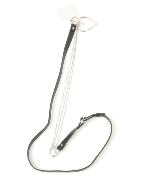 LEPSIM（レプシィム）の「マルチWAYロングストラップ　328052（スマホグッズ・レディース・チャコールグレー/ブラック・ONE SIZE）」の8枚目の写真