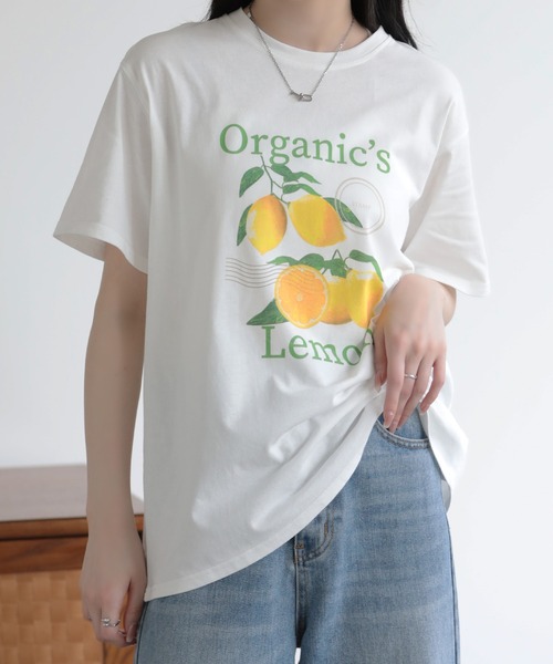 SUNFLOWER EIGHT(サンフラワーエイト)の「プリントTシャツ(Tシャツ/カットソー・レディース・ホワイト系その他/ホワイト系その他3/ブラック系その他2/ホワイト系その他2/ブラック系その他/ブラック系その他3・M)」の3枚目の写真