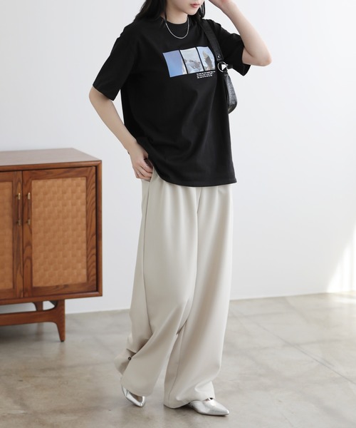 SUNFLOWER EIGHT(サンフラワーエイト)の「プリントTシャツ(Tシャツ/カットソー・レディース・ホワイト系その他/ホワイト系その他3/ブラック系その他2/ホワイト系その他2/ブラック系その他/ブラック系その他3・M)」の14枚目の写真