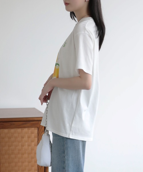 SUNFLOWER EIGHT(サンフラワーエイト)の「プリントTシャツ(Tシャツ/カットソー・レディース・ホワイト系その他/ホワイト系その他3/ブラック系その他2/ホワイト系その他2/ブラック系その他/ブラック系その他3・M)」の17枚目の写真