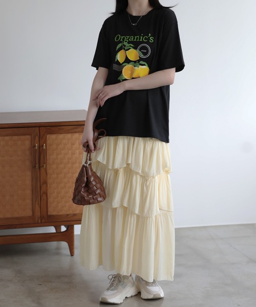 SUNFLOWER EIGHT(サンフラワーエイト)の「プリントTシャツ(Tシャツ/カットソー・レディース・ホワイト系その他/ホワイト系その他3/ブラック系その他2/ホワイト系その他2/ブラック系その他/ブラック系その他3・M)」の20枚目の写真