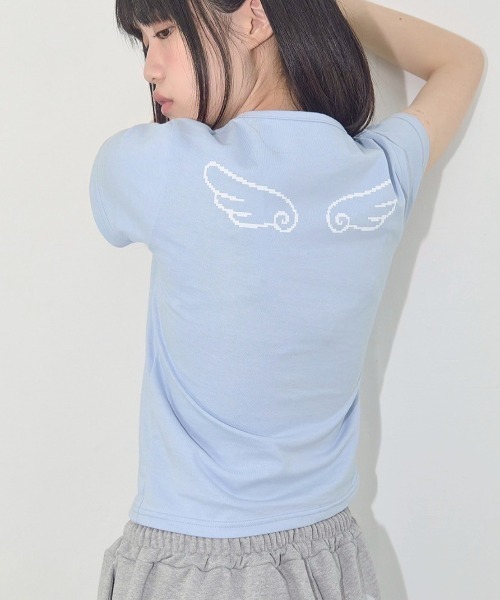 FANCY CLUB】ANGEL MARK CROP TEE（Tシャツ/カットソー）｜FANCY