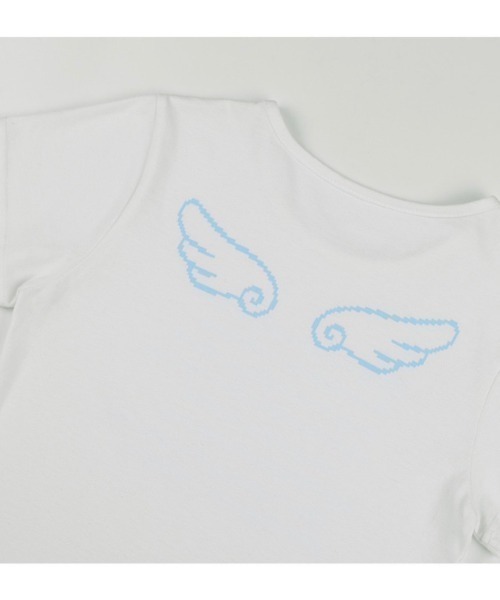 ☆NASTY FANCY CLUB☆ Angel Mark Crop Tee SKY BLUE F25QB104 ANGEL MARK CROP TEE (SKY BLUE) F25QB104 - FANCY CLUB | 60