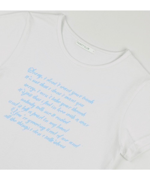 ☆NASTY FANCY CLUB☆ Angel Mark Crop Tee SKY BLUE F25QB104 ANGEL MARK CROP TEE (SKY BLUE) F25QB104 - FANCY CLUB | 60